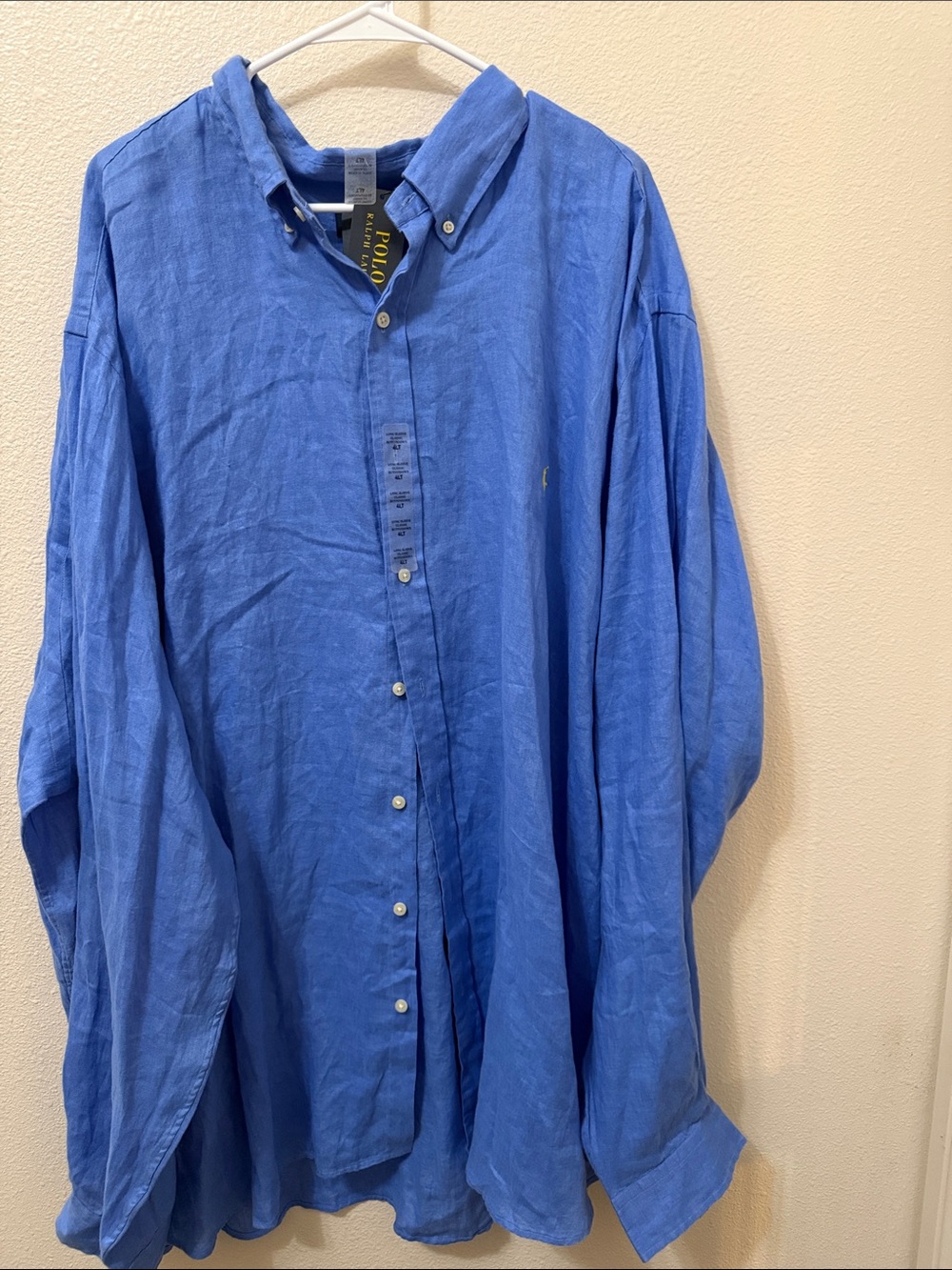 Polo by Ralph Lauren Blue Linen Button-Down Shirt